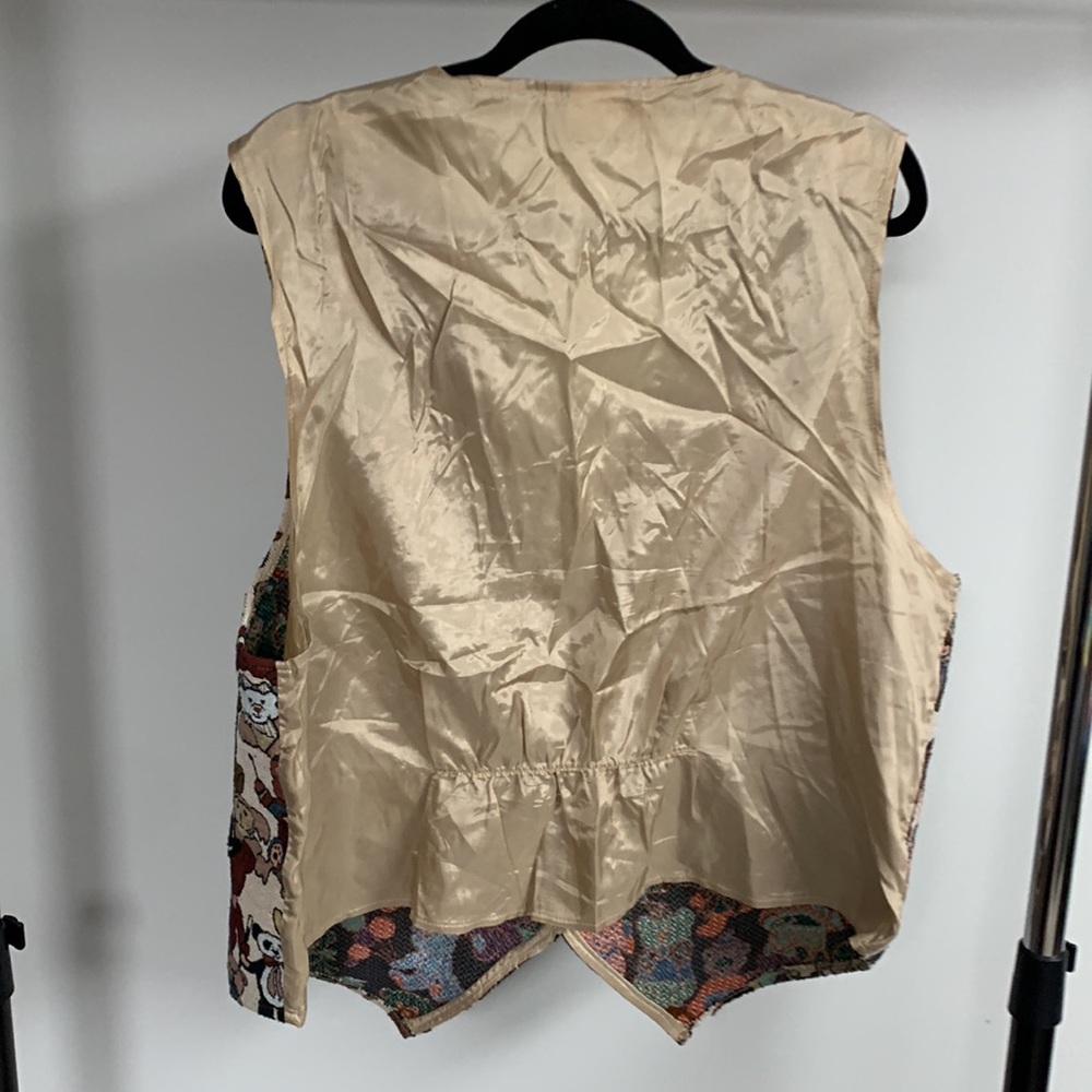 Vintage Embroidered Teddy Bear Embroidered Vest OS - Picture 5 of 5